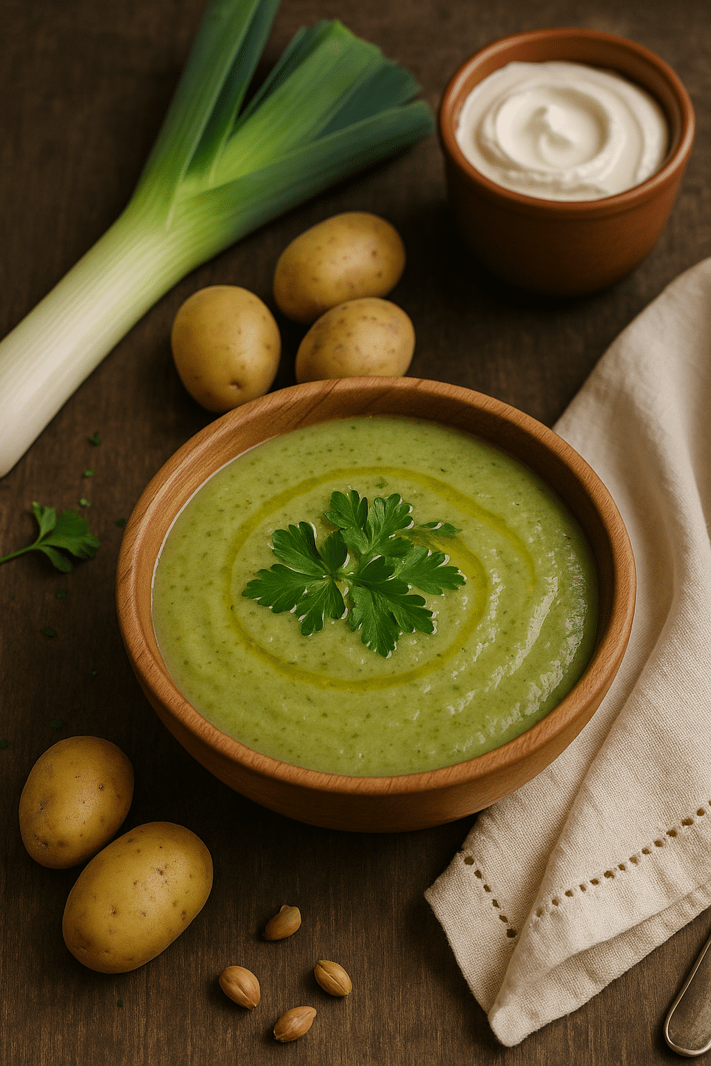 Velouté Poireaux – Pommes de Terre – Cresson